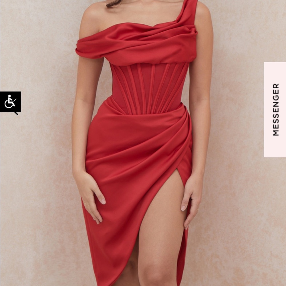 House of CB red Lulu dress